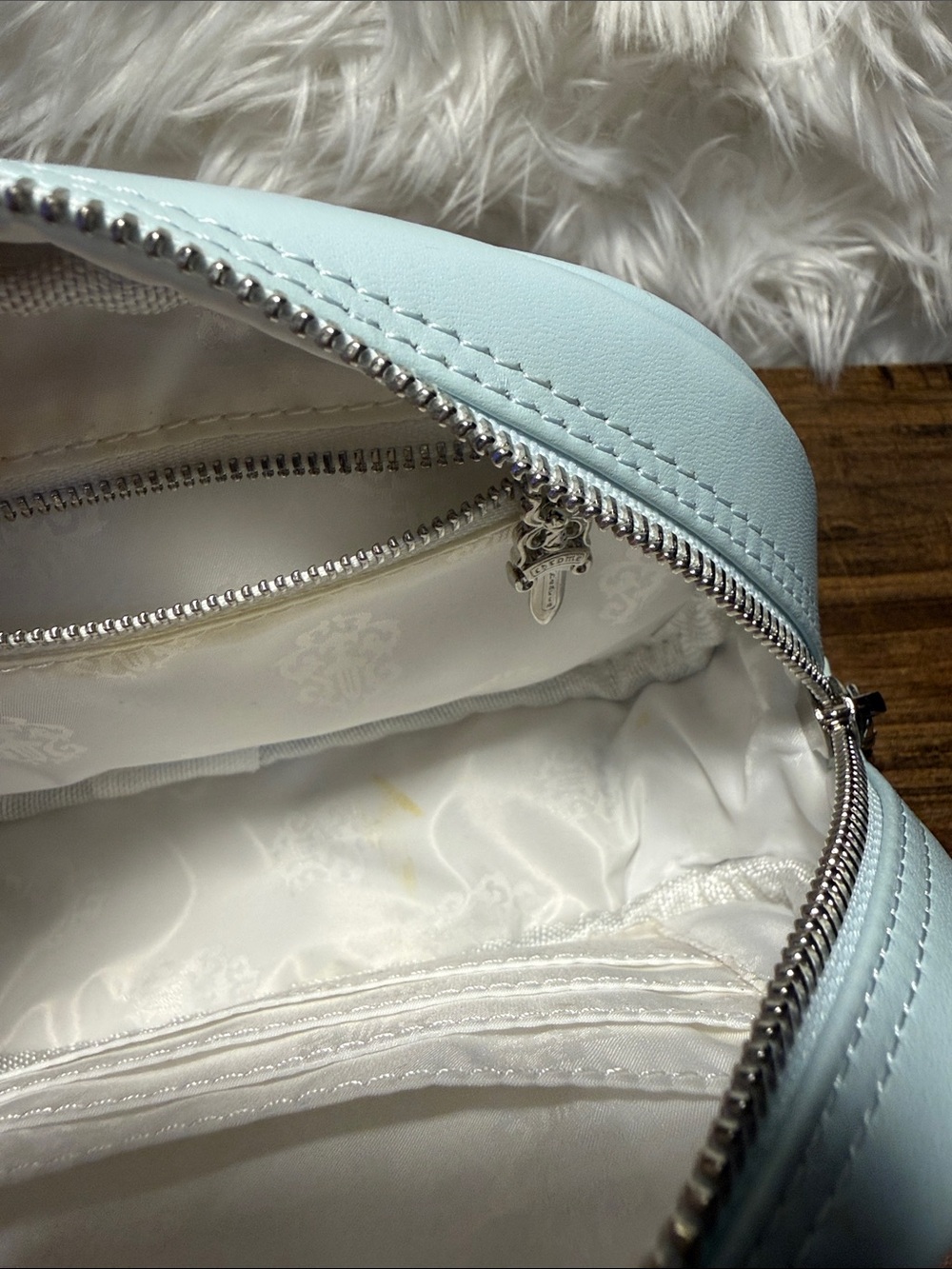 Chrome Hearts Light Blue Mini Satchel with Cross Appliqués - Picture 4 of 7